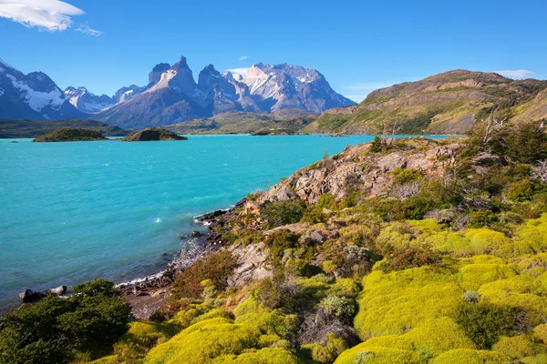 O Parque Nacional Torres del Paine — Fotografia de Stock