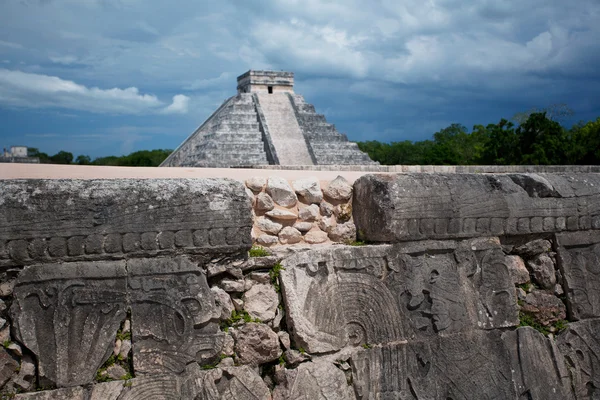Mayská pyramida v Mexiku — Stock fotografie