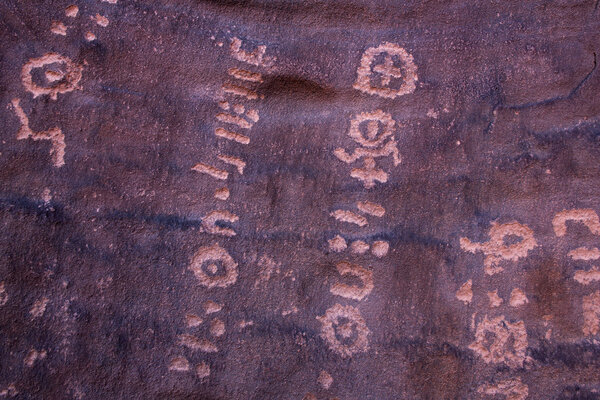 Petroglyphs in Sahara desert