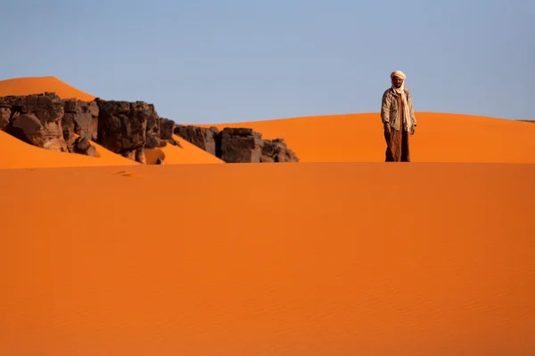 Tuareg v poušti — Stock fotografie