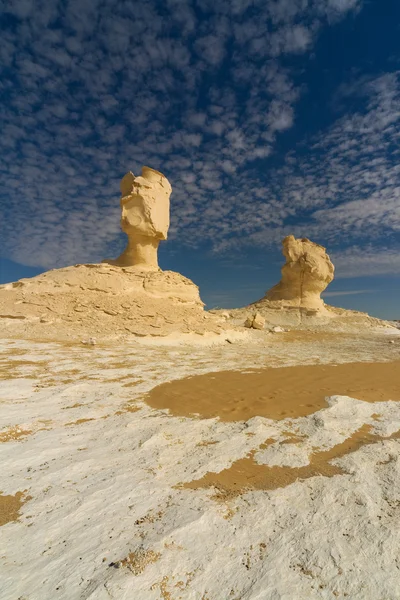 Bílá poušť v Egyptě — Stock fotografie