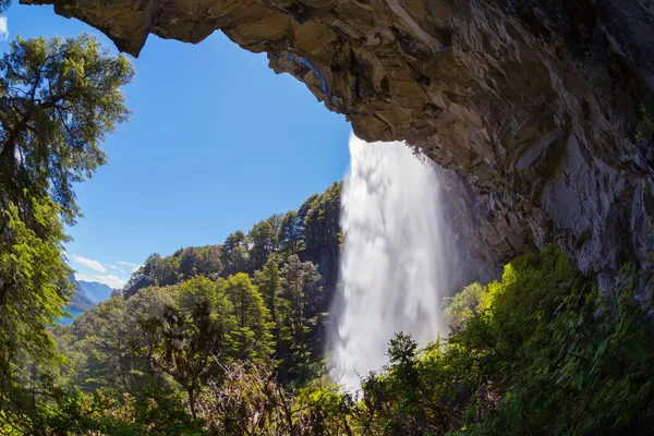 Cascata Saltillo, parco nazionale Lanin — Foto Stock