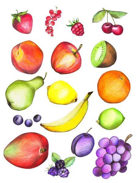 Set of fruits — Stock Photo, Image