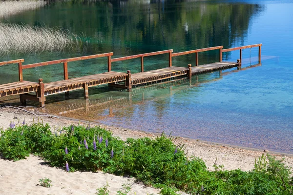 Pier at the lake — Stock Photo, Image