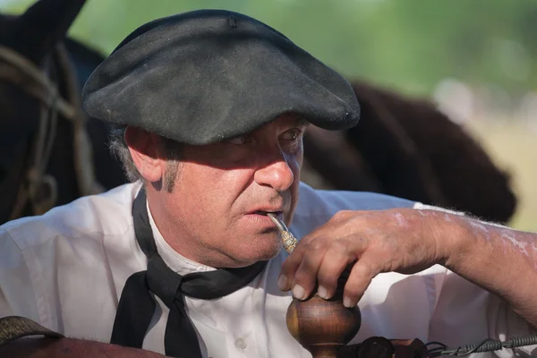 Gauchos tr fiesta de la tradicion san antonio de areco içinde — Stok fotoğraf