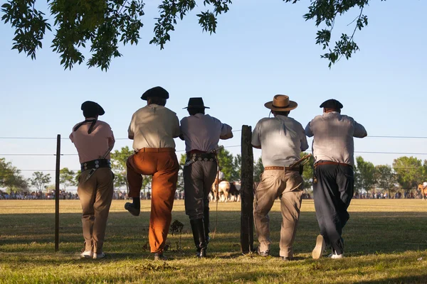 Gauchos en Fiesta de la Tradicion a San Antonio de Areco — Foto Stock