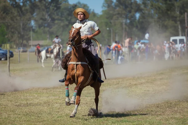 Gauchos en Fiesta de la Tradicion a San Antonio de Areco — Foto Stock