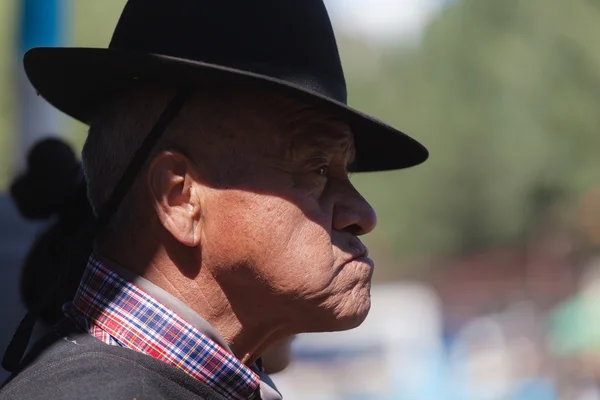 Fiesta Nacional del Puestero Gaucho en Junín de los Andes, 16 de febrero de 2013, Patagonia, Argentina — Foto de Stock