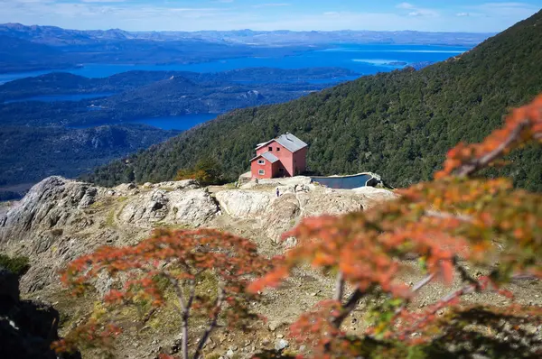 Θέα από το βουνό lopez το villa llao llao, bariloche, Παταγονία, Αργεντινή — Φωτογραφία Αρχείου