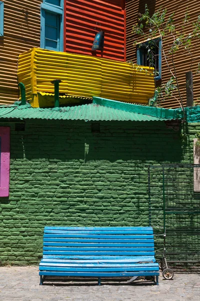 Красочная улица Каминито в Ла-Бока, Буэнос-Айрес, Аргентина — стоковое фото