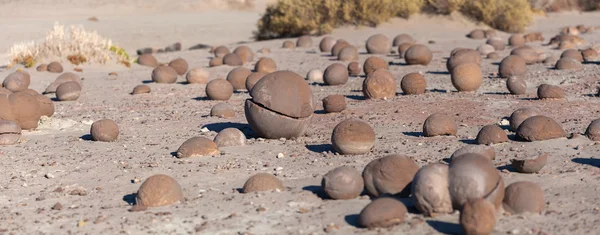 在国家公园 ischigualasto 的岩层 — 图库照片