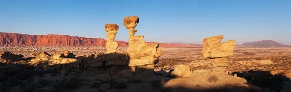 Neobvyklé skalní útvary, moon valley — Stock fotografie