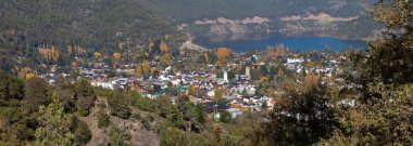 panoramik şehir san martin de los Andes, Patagonya