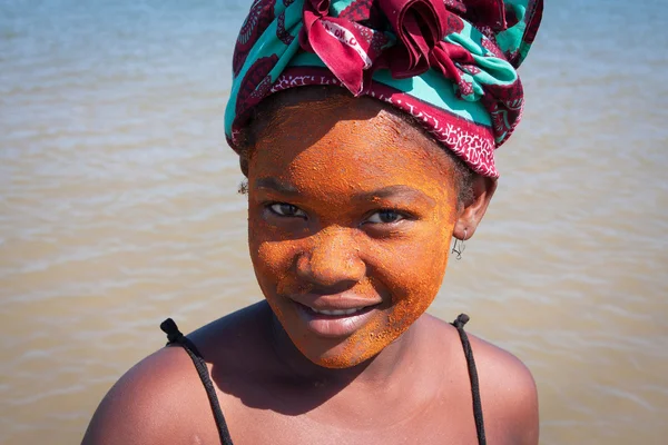 Portret niezidentyfikowane Madagaskaru — Zdjęcie stockowe