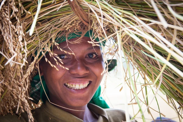 Belirsiz Madagaskarlı kadın — Stok fotoğraf