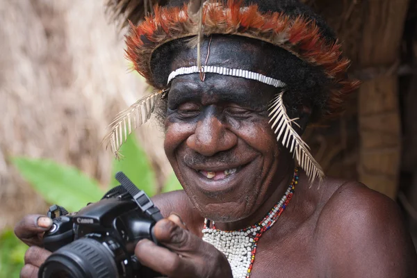 Guerriers non identifiés d'une Papouasie — Photo
