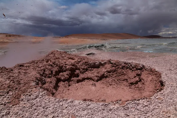 Geyser Sol de Manana — Stockfoto