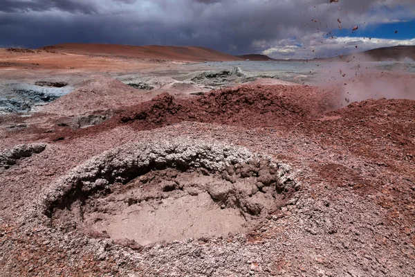 Geyser Sol de Manana — Stockfoto