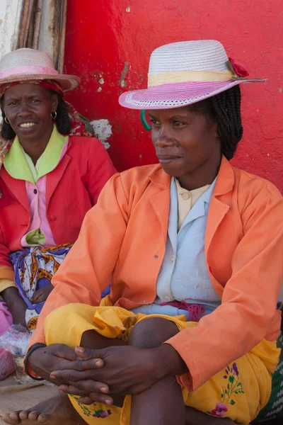 Malagasy woman at the market of Antananarivo in Madagascar — Stock Photo, Image