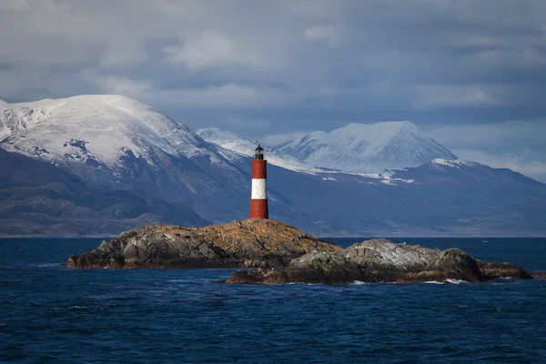 Fim de farol do mundo no Canal Beagle — Fotografia de Stock