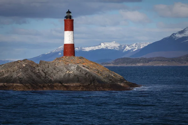 Lighthouse end of the world in the Beagle Channel — Stock Photo, Image
