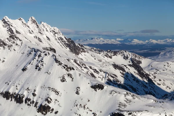 Peaks Olivia and Seven Brothers, Ushuaia — Stock Photo, Image