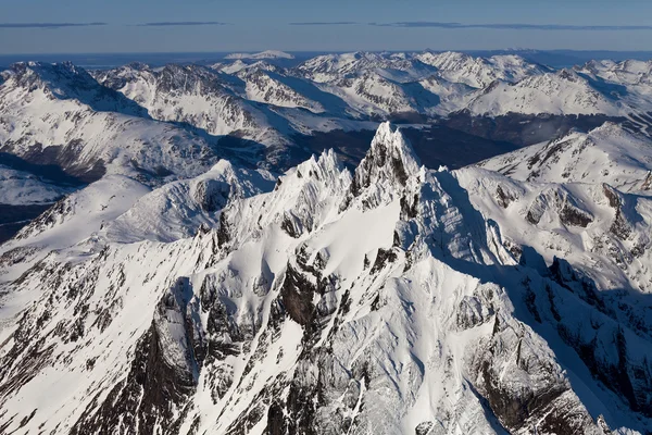 Gipfel olivia und sieben brüder, ushuaia — Stockfoto