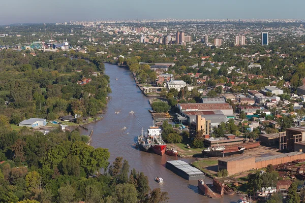 View from the helicopter of Buenos Aires — Stock Photo, Image