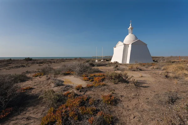 Igreja a cidade de Puerto Piramides — Fotografia de Stock