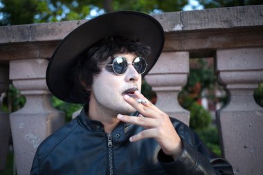 Aguascalientes, Meksika - nov 02: inci bir karnaval bilinmeyen bir adam