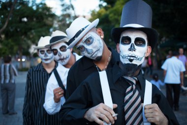 Aguascalientes, Meksika - nov 02: bilinmeyen bir karnaval t üzerinde mans