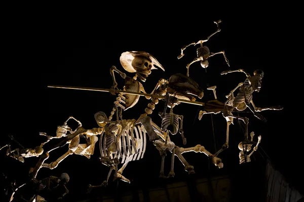 Skeletons is obligatory attribute of Traditional Day of the Dead — Stock Photo, Image