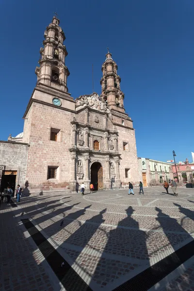 Cattedrale nell'antica città di Aguascalientes, Messico — Foto Stock