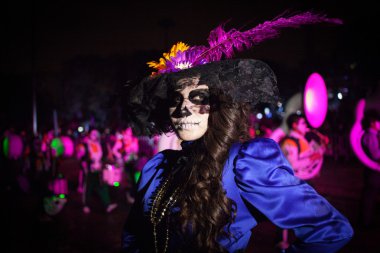 Aguascalientes, Meksika, Kasım 02: bilinmeyen kadın bir karnaval t