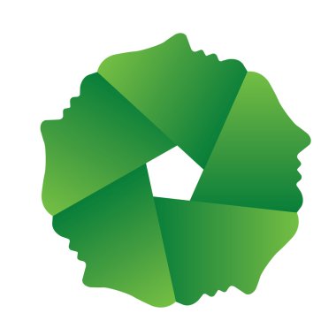 kişilerin kıvrımlarına amblemi yaptı