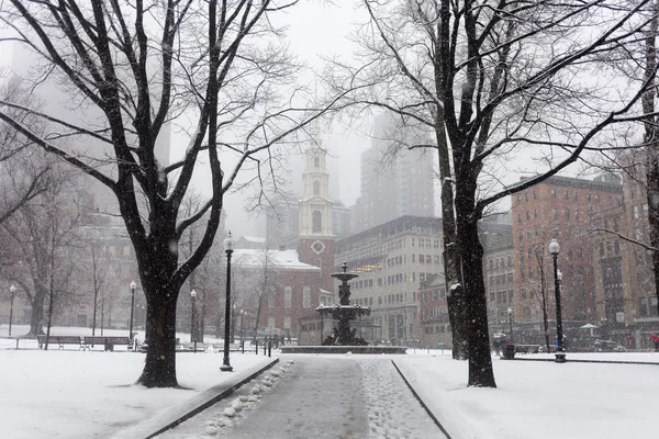 De winter in boston — Stockfoto