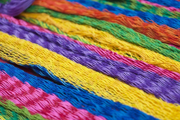 Tecidos coloridos, México — Fotografia de Stock