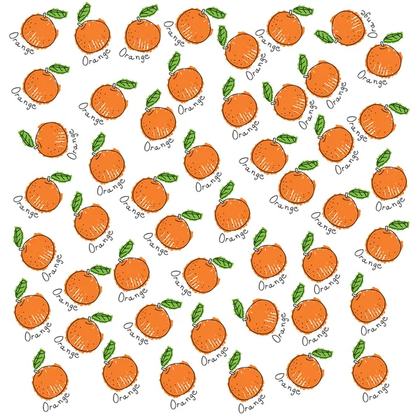 Vector orange pattern — Stock Vector