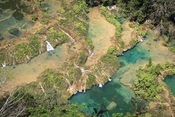 Semuc Champey, Lanquin, Guatemala, Central America — Stock Photo, Image