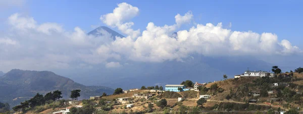 View of Toliman and San Pedro Volcanoes, Guatemala — Stock Photo, Image