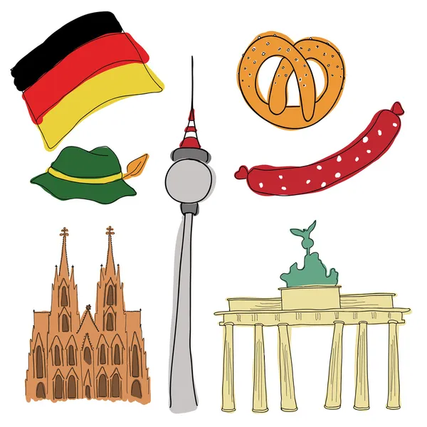 Symbole wektor Niemiec — Wektor stockowy