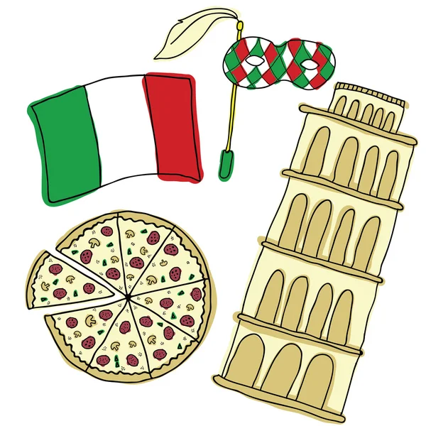 Векторні символів Італії — стоковий вектор