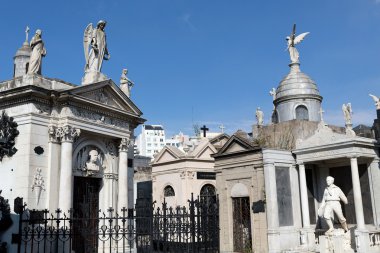 recoleta, buenos aires, Arjantin mezarlıkta heykel