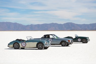 Salinas grandes, Arjantin - Mayıs 04: retro otomobil katılan