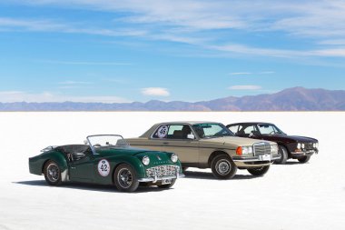 Salinas grandes, Arjantin - Mayıs 04: retro otomobil katılan