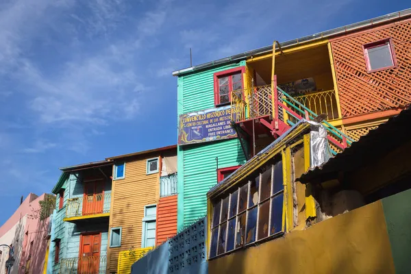 Colorida calle Caminito en La Boca, Buenos Aires, Argentina —  Fotos de Stock