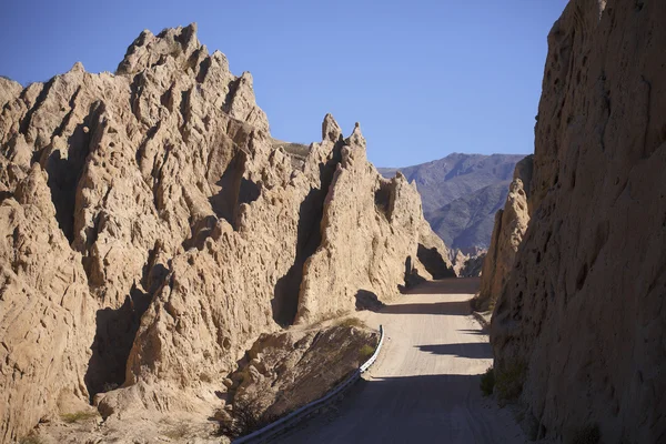 Kaňon corte, quebrada de las flechas, salta, argentina — Stock fotografie