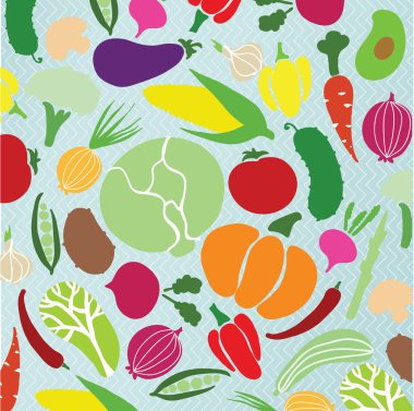 çeşitli sebze vektör toplama