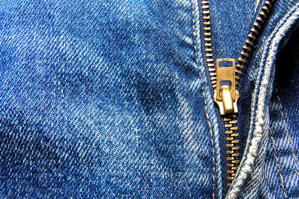 Jeans zipper — Stock Photo, Image