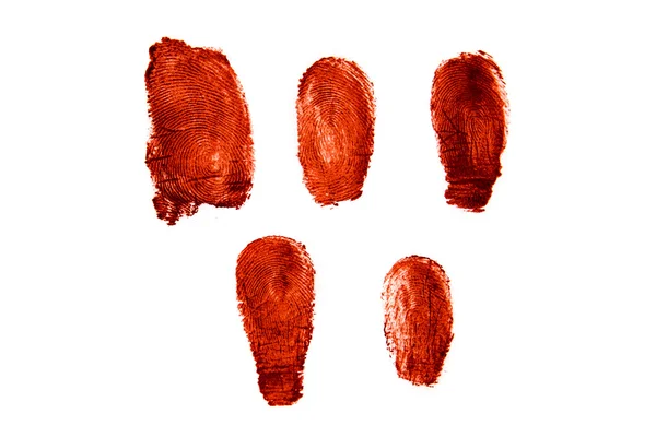 Bloody fingerprints — Stock Photo, Image